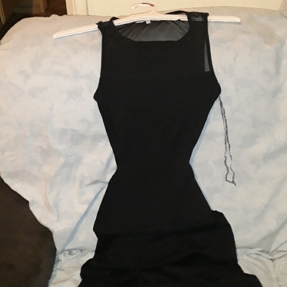 Long black sexy dress
